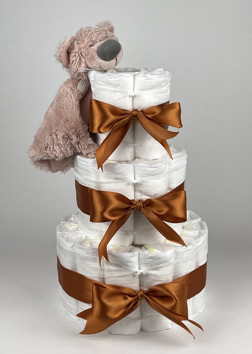 Goedkoopste Chouette-Chouette | Luiertaart Meisje | Kraamcadeau | Geboorte Meisje | Babyshower | Tuttle Beer Brim Koper