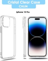 CL CHLIN - Transparant Hoesje voor iPhone 15 Pro extra dun met verhoogde rand - iPhone 15 Pro hoesje nieuw model - Dun hoesje iPhone 15 Pro - iPhone 15 Pro - iPhone 15 Pro Accessoires - Kerstcadeau - cadeau tips.