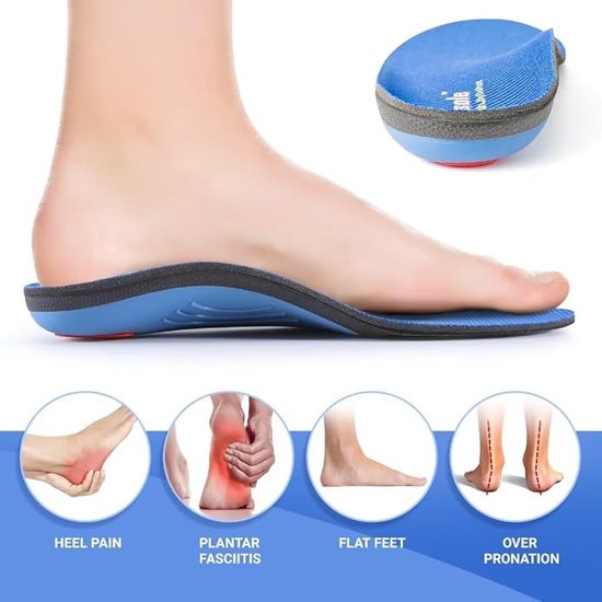 Orthopedische inlegzolen Steunzool inlegzolen Comfortabele Inlegzolen voor platte. bol