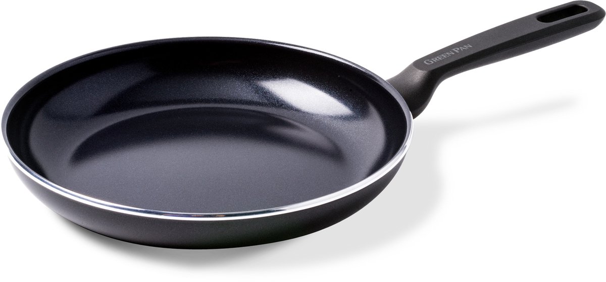 Bol.com Greenpan Memphis Koekenpan 28cm - PFAS-vrije antikleeflaag – Koekenpan inductie - Keramische koekenpan – Koudgrepen bakp... aanbieding