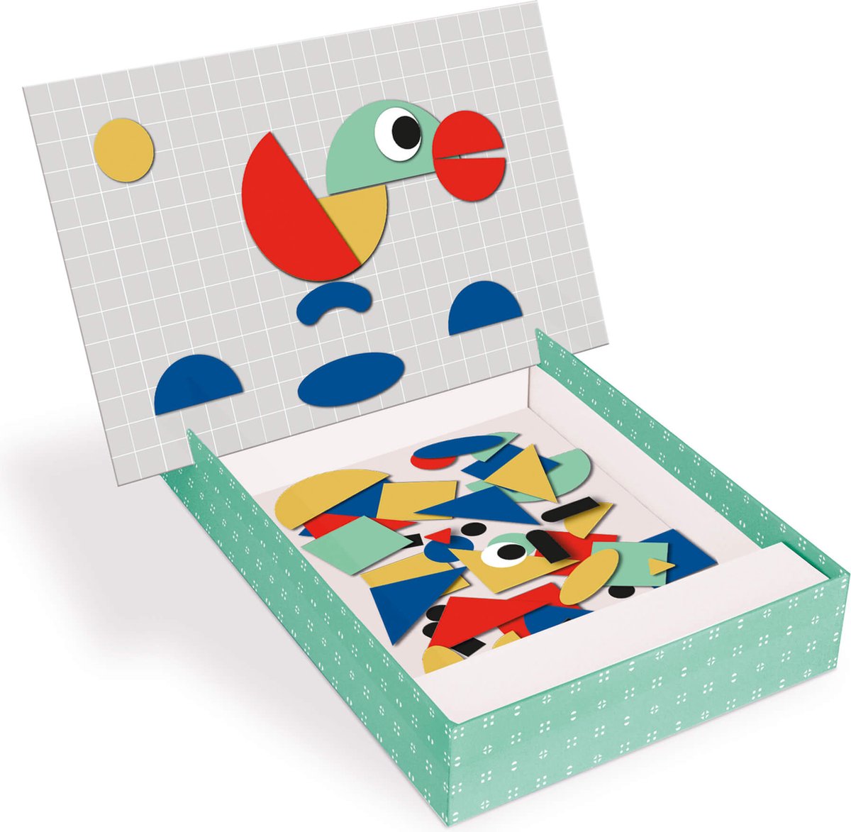 Jouet en bois - Tableau créatif avec formes magnétiques - PlayTive - 3 ans + - Label Emmaüs