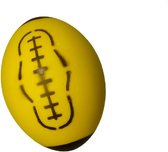 Ballon de rugby en mousse jaune