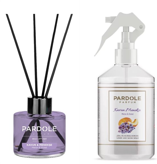 Pardole - Parfum d'ambiance - Bâtons parfumés - Forfait Melon & Violet