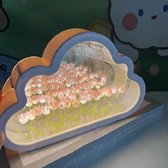 Zelf-maak Wolk Tulp Spiegel Lamp - Roze | DIY Cloud Tulip Flower Night Light Mirror Lamp - Pink