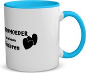 Akyol - schoonmoeder van de leukste kinderen koffiemok - theemok - blauw - Schoonmoeder - de leukste schoonmoeder - moeder cadeautjes - moederdag - verjaardag - geschenk - kado - 350 ML inhoud