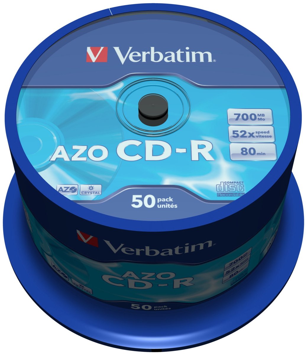 CDR 80 min. 700 Mb 48X op spindel van 50 stuks (Verbatim)
