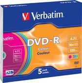 Verbatim DVD-R AZO 4,7 Go 16x SC COULEUR SURFACE - Rohling