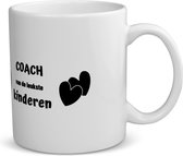 Akyol - coach van de leukste kinderen koffiemok - theemok - Coach - de leukste coach - verjaardag - cadeautje voor coach - kado - geschenk - 350 ML inhoud