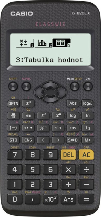 Casio FX-82CEX - Schoolrekenmachine - Wetenschappelijk - Kunststof - Zwart