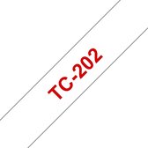 TC-202 - 12mm - red on white for PT-8E / PT-2000 / PT-3000 / PT-5000