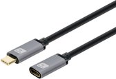USB3.2 Gen.2 Kabel Stecker Typ-C - Buchse USB Schwarz 1 m - Cable - Digital
