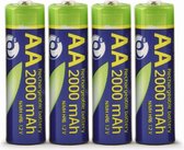Rechargeable AA instant batteries (ready-to-use), 2000mAh, 4 pcs blister pack
