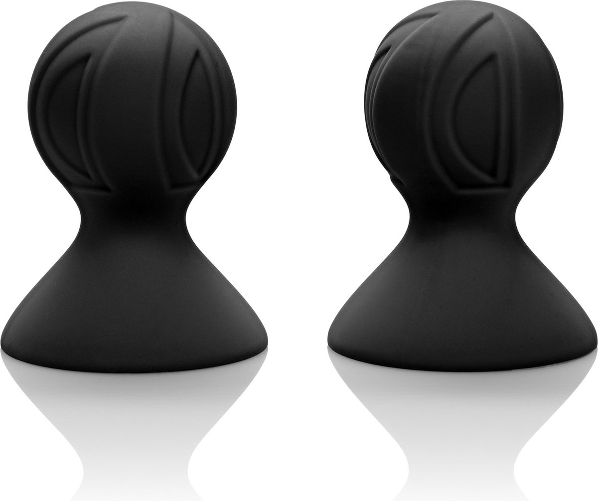 CalExotics - Silicone Pro Nipple Suckers - Pumps Nipple Zwart