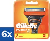 Gillette Fusion - 8 stuks - Scheermesjes - Voordeelverpakking 6 stuks