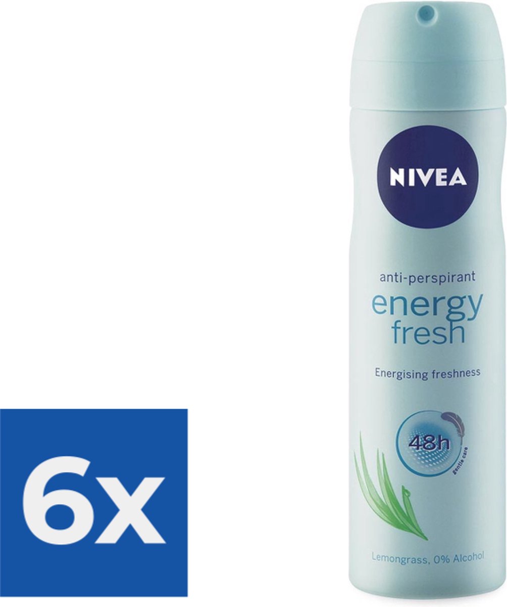 Goedkoopste Nivea Energy Fresh - Deodorant - Voordeelverpakking 6 stuks
