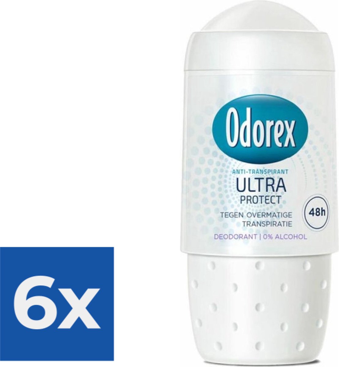 Goedkoopste Odorex Deodorant Roller Ultra Protect 50 ml - Voordeelverpakking 6 stuks