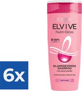 L’Oréal Paris Elvive Nutrigloss Shampoo - 250 ml - Voordeelverpakking 6 stuks
