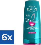L’Oréal Paris Elvive Full Fiber Conditioner - 200 ml - Voordeelverpakking 6 stuks