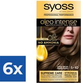 SYOSS Oleo Intense 5-10 Cool Bruin haarverf - 1 stuk - Voordeelverpakking 6 stuks