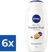 Nivea Douchegel - Passion Fruit & Monoi Oil 250 ml - Voordeelverpakking 6 stuks