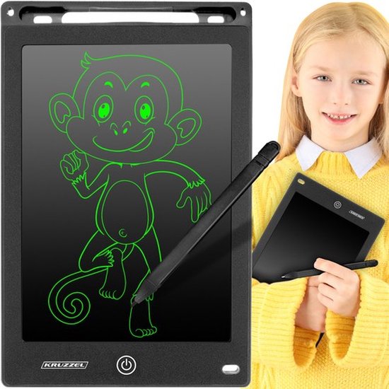 Playos® - Planche à dessin Enfants - 12 pouces - Zwart - Tableau effaçable  - Tablette