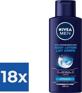 NIVEA MEN Bodylotion - Vitaliserend - 400 ml - Voordeelverpakking 18 stuks