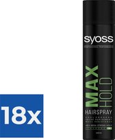 Syoss Styling-Hairspray Max Hold - 1 stuk - Voordeelverpakking 18 stuks