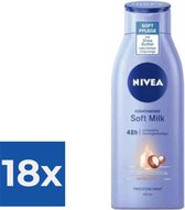 Nivea - Body Lotion Soft Milk - Voordeelverpakking 18 stuks