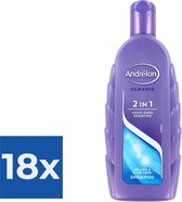 Andrelon 2-in-1 Shampoo - 300ml - Voordeelverpakking 18 stuks