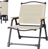 Buitencampingstoel, opvouwbare visstoel met armleuningen, compact en antislip ontwerp voor buiten wandelen, picknick, kamperen, strand (stoelhoogte: 30 cm)