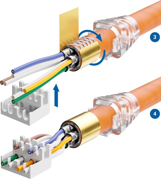 Premium X 10 x krimpstekker netwerkstekker RJ45 CAT5e CAT6