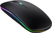 Bol.com Draadloze muis zwart - Wireless mouse - Oplaadbare computermuis - Laptopmuis aanbieding
