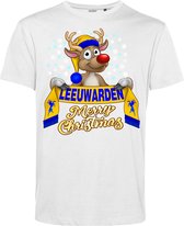 T-shirt Leeuwarden | Foute Kersttrui Dames Heren | Kerstcadeau | Cambuur supporter | Wit | maat 4XL