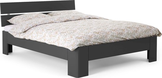 Beter Bed Select Bed Fresh 400 avec tête de lit - 90 x 220 cm - anthracite