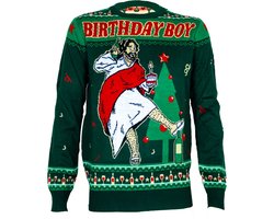 Birthday boy Jarige Jezus kersttrui - Maat XL - Foute Kersttrui - DrunkenDinos - Gebreide kersttrui - Foute trui - Feestkleding - Kerstkleding - Kleding Fout kerstfeest - Kerst trui - Kersttrui dames - Kersttrui heren - Lelijke Kersttrui