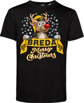 T-shirt Breda | Foute Kersttrui Dames Heren | Kerstcadeau | NAC supporter | Zwart | maat L