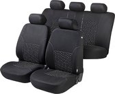 Car Seat Cover - Luxury Car Seat Cover - Universal Car Seat Covers 2 Front Seat Protector Set, 1 Rear Seat Protector in Black/Grey