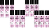 Gliss Kur Anti-klit Spray Liquid Silk Gloss - Voordeelverpakking 12 x 200 ml