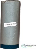 AB-tape afdekfolie - 1100mm x 20m - PE uitvalfolie + duct tape - afdekvlies