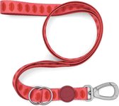 Morso - Laisse pour chien réglable - Recyclé - Rouge à lèvres - Rose - 65-200X2,5 cm
