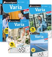 Puzzelsport - Puzzelboekenpakket - 4 puzzelboeken - Varia  - 2 x 96 pagina's + 288 pagina's + Puzzelblok