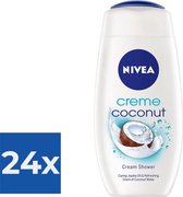 NIVEA Coconut douchecreme 250 ml - Voordeelverpakking 24 stuks