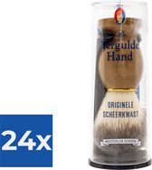 Vergulde Hand Scheerkwast - Voor kappers - Voordeelverpakking 24 stuks