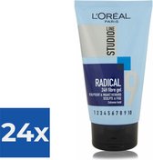 L'Oréal Paris Studio Line Radical 24h Fibre Gel - 150 ml - Extreme Hold - Voordeelverpakking 24 stuks