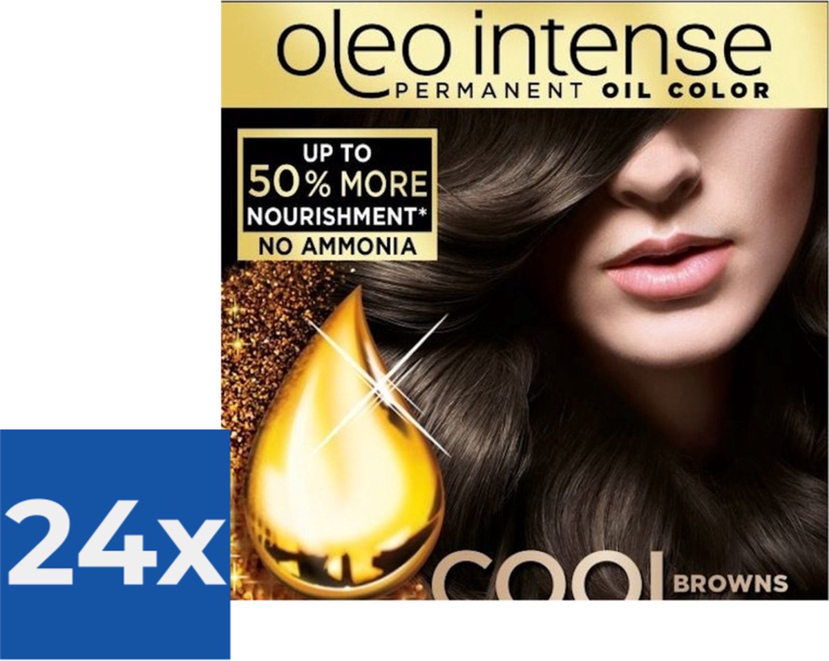 Syoss Oleo Intense - Haarverf - 4-50 - Ijzig Bruin - 115ml x 24