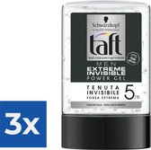 Schwarzkopf Taft Extreme haargel Unisex 300 ml - Voordeelverpakking 3 stuks