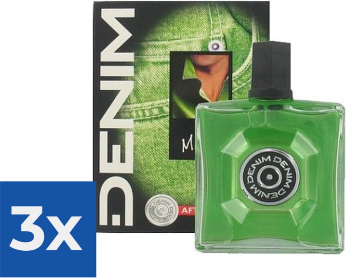 Denim Aftershave Men - Musk 100 ml - Voordeelverpakking 3 stuks