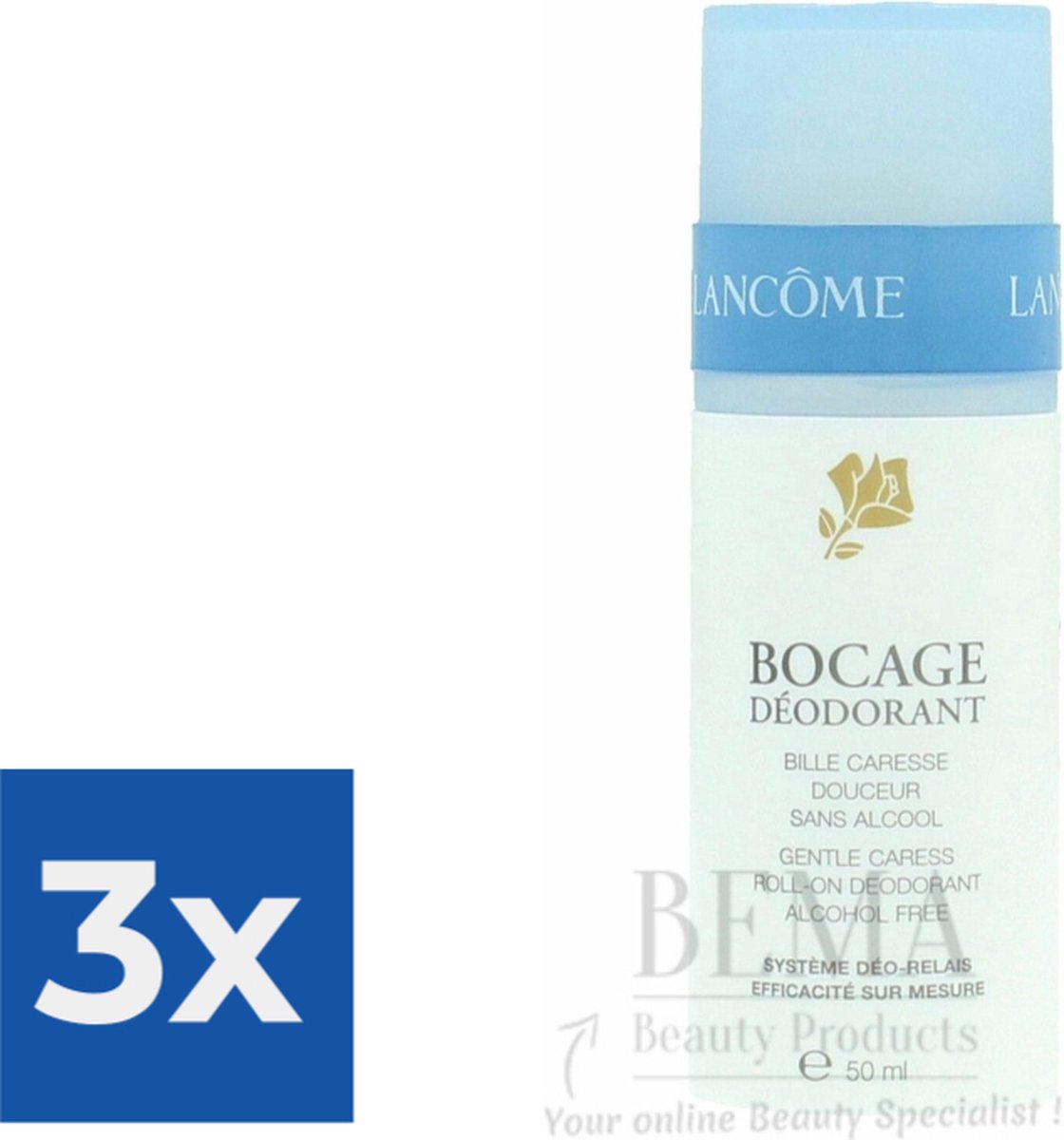 Goedkoopste Lancôme Bocage Deodorant Deoroller - 50 ml - Voordeelverpakking 3 stuks