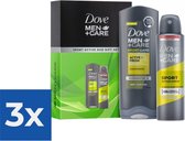 Dove Men Care Endurance Sport Duo Douchegel 250 ml + Anti-transpirant Spray 150 ml 1 Set - Voordeelverpakking 3 stuks