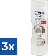 Dove Bodylotion - Coconut Oil & Almond Milk - Voordeelverpakking 3 x 400 ml